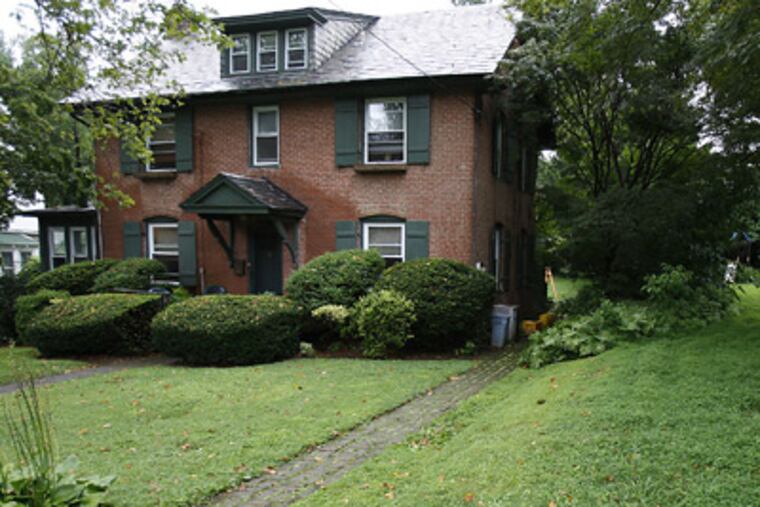 The Elkins Park home of the parents of Josh Fattal, who was detained in Iran after crossing the border from Iraq. (David Maialetti / Staff Photographer)