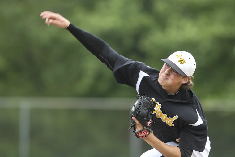 Anthony Russo had a no-hitter going into the sixth inning of Wood’s city championship win over Franklin Towne Charter.