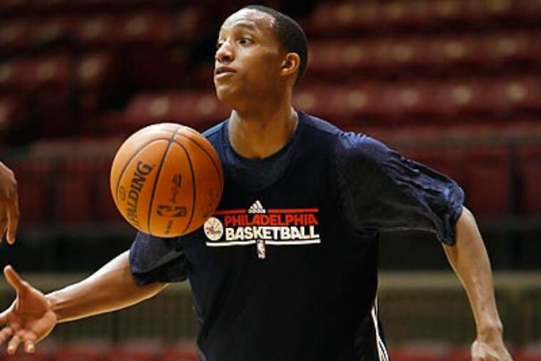 Evan Turner has struggled in his limited professional playing time. (David Maialetti/Staff Photographer)