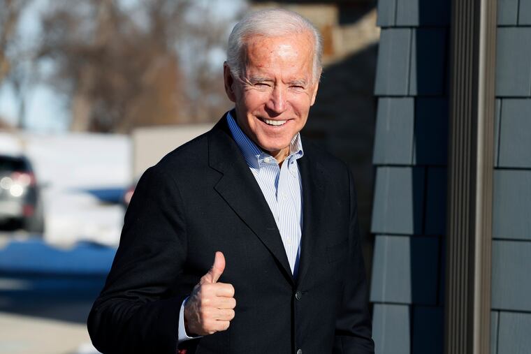 Democratic presidential candidate former Vice President Joe Biden