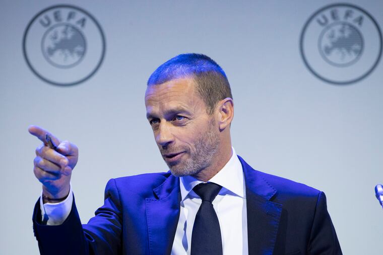 UEFA president Aleskander Ceferin.