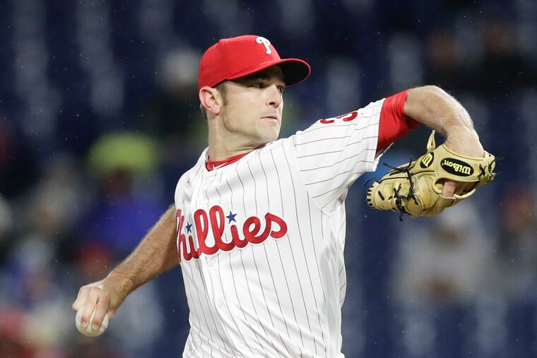 Phillies pitcher David Robertson is sidelined for the rest of the season.