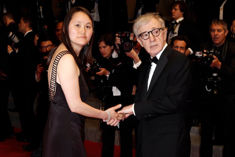 Filmmaker Woody Allen and Soon-Yi Previn arrive for an event in Cannes, southern France, in 2010.