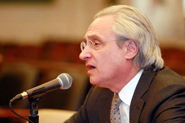 In the wake of the 5-year-old school abduction case, Philadelphia City Councilman Curtis Jones Jr. (Fourth District) is hosting a joint hearing for the Committee on Public Safety and Education regarding the Philadelphia School District's policy for the special dismissal or release of students to the custody of parents, guardians or other individuals.
Tom Kline, attorney for 5-year-old school abduction victim is testifying at the hearing.
March 21, 2013. ( AKIRA SUWA / Staff Photographer )