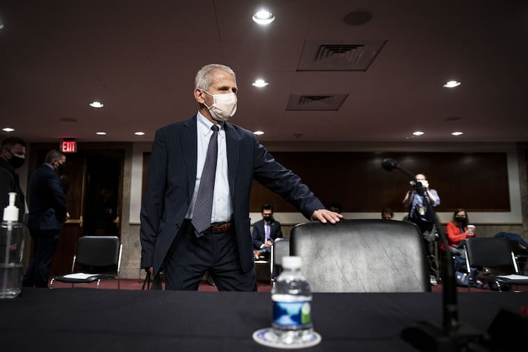 Anthony Fauci, director of the National Institute of Allergy and Infectious Diseases, arrives to a Senate Health, Education, Labor, and Pensions Committee hearing in Washington, D.C., in 2021.
