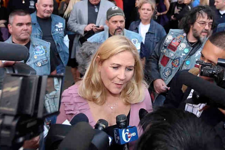Maureen Faulkner attending the premiere here last year of a movie about the Abu-Jamal case.