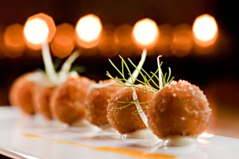 Sugar pumpkins for the tiny croquettes come from Lancaster County. (DAVID M WARREN / Staff Photographer)