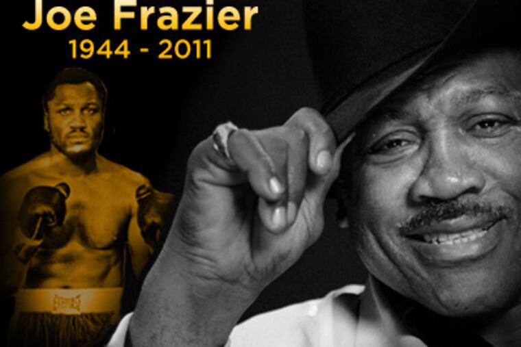 Hall of Fame boxer Joe Frazier died Monday at the age of 67. (Photo illustration by Joshua Cohen / Philly.com)