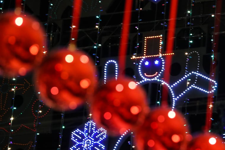 A preview of the Macy's Light Show takes place inside Macy's Center City on Nov. 23, 2019.