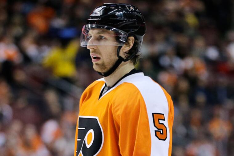 The Oilers are interested in adding Braydon Coburn, and it appears an offer remains on the table. (Matt Slocum/AP)