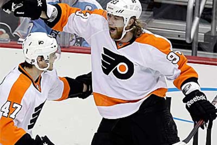 Jakub Voracek signed a four-year deal with the Flyers on Thursday. (Gene J. Puskar/AP)