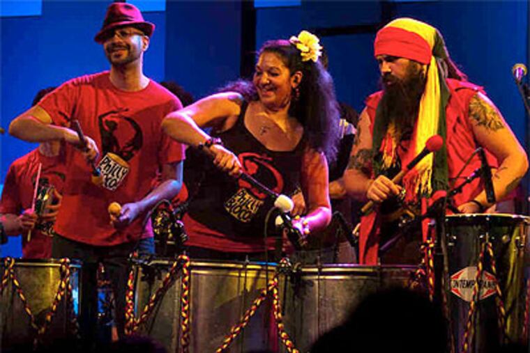 A different scene, every day: PhillyBloco at the World Café Live.