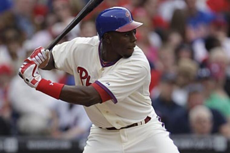 "You have to be ready for whenever Charlie thinks it's necessary to put you in the lineup," John Mayberry said. (Matt Slocum/AP)