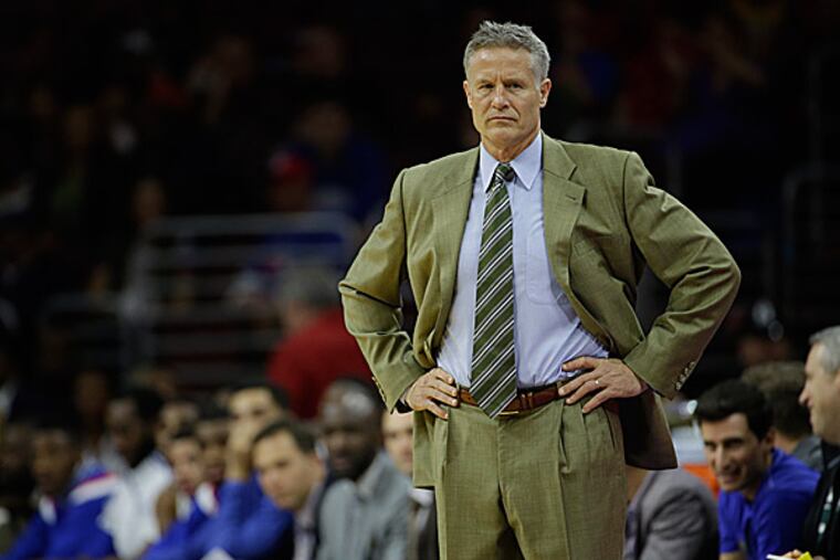 76ers head coach Brett Brown. (Matt Slocum/AP)