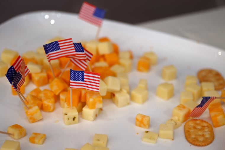 May 23, 2022: The cheese tray at a Montgomery County political event leading up to Pennsylvania’s primary election last week.