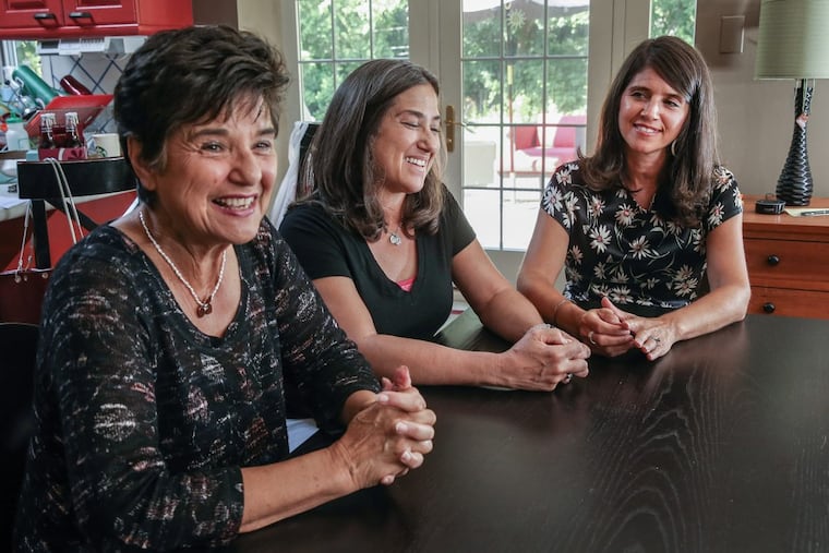 Cancer survivors Maria Shroy and her daughters Kristin McHugh and Tracy Brown.