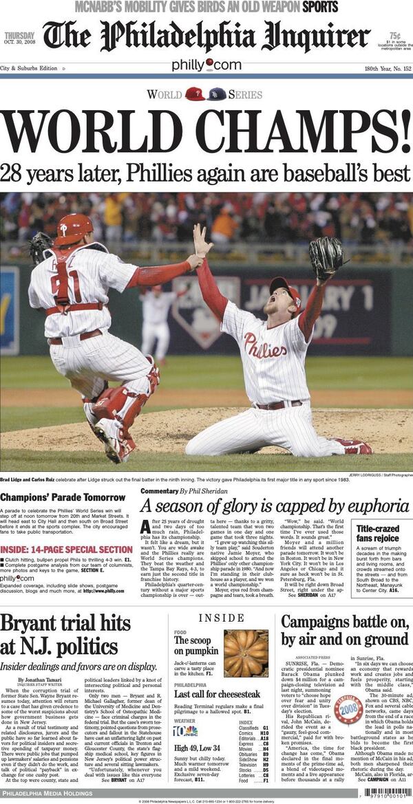 Phillies 2008 Roster 2008 Phillies, World Series champions: A look back