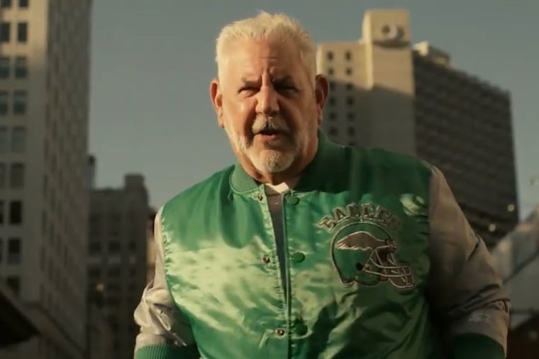 Lifelong Eagles fan Alan Leimberg was featured on "Monday Night Football" in a spot produced by his daughter, Audra Leimberg.