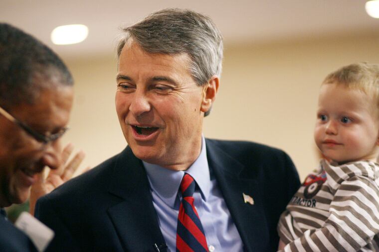 Roy Herron hugs and shakes hands with supporters with help from Wesley Warrilow, right, after being defeated by Stephen Fincher for U.S. representative in 2010 at the Elks Lodge in Dresden, Tenn.