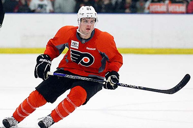 Flyers center Scott Laughton. (Julio Cortez/AP)