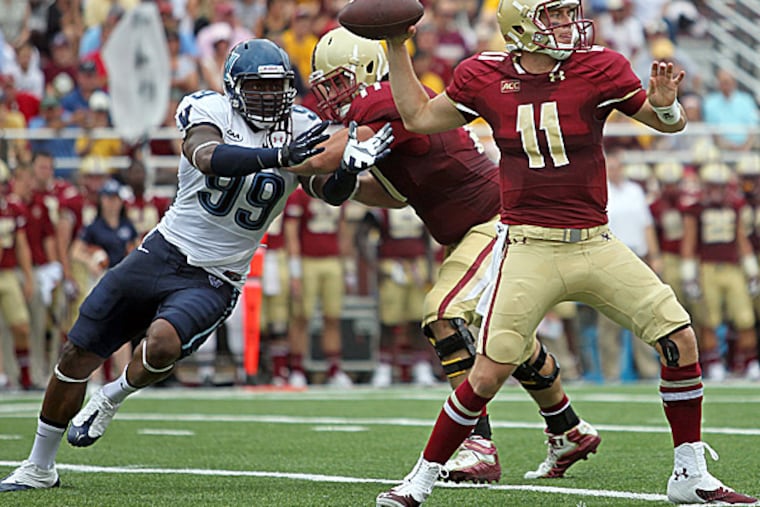 Villanova defensive lineman Rakim Cox. (Mary Schwalm/AP)