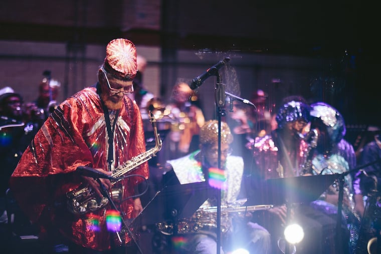 Sun Ra Arkestra's Marshall Allen celebrating his 100th birthday in 2024. He will play World Cafe Live on Wednesday in support of his debut solo album "New Dawn."