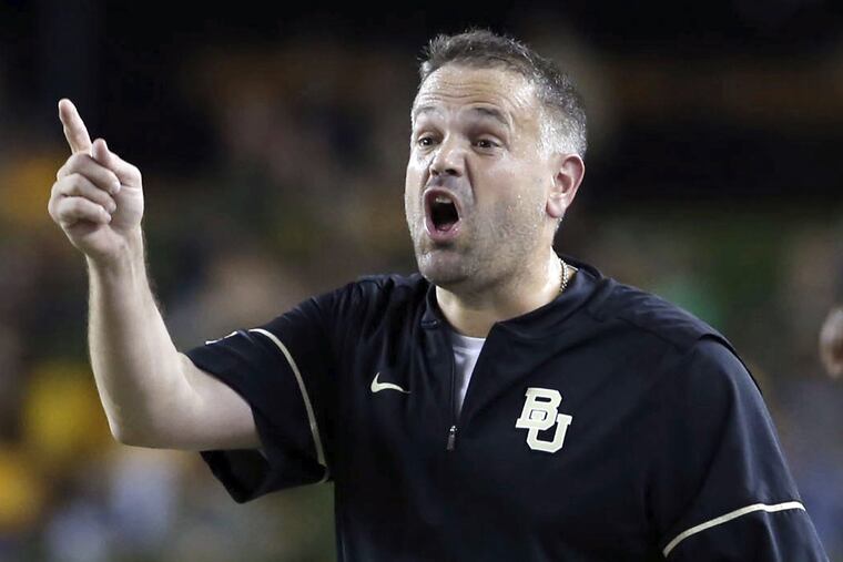 Baylor head coach Matt Rhule feels this season will be an improvement for Baylor.