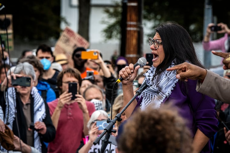 Rep. Rashida Tlaib (D., Mich.) may believe that the slogan “From the river to the sea, Palestine will be free” is a call for "peaceful coexistence,” but she should know better, writes Trudy Rubin.