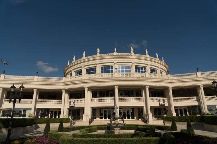 The clubhouse at Trump's prized 643-room Doral resort. Room rates, banquets, golf and overall revenue at the resort have declined since 2015. MUST CREDIT: Photo by Angel Valentin for The Washington Post.