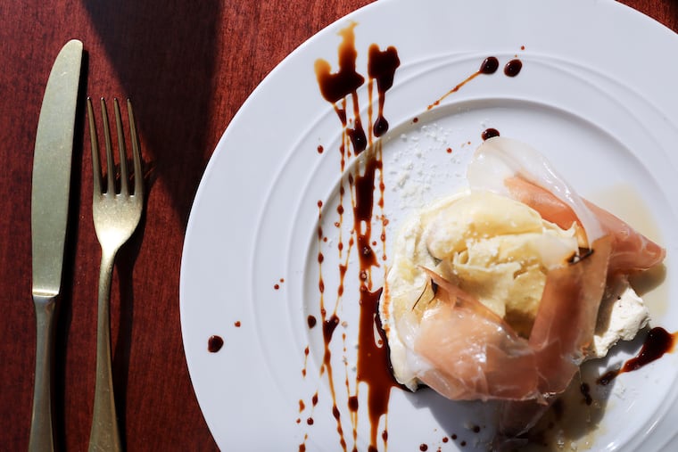 The fig cappellacci with speck, goat cheese and vin cotto at Fiorella.