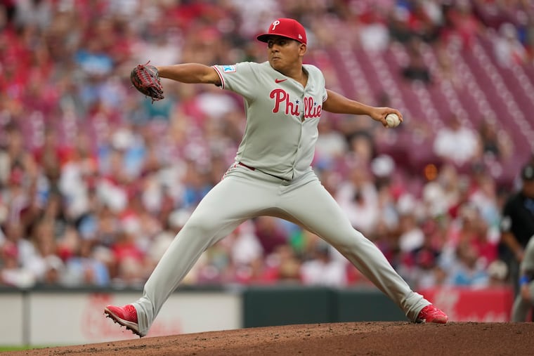 Phillies pitcher Ranger Suárez allowed six earned runs and 10 hits across 5⅓ innings.