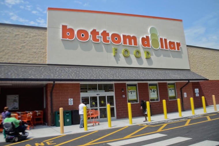 The Bottom Dollar food stores were closed by the previous owner, the Delhaize Group. Among the 30 stores current owner Aldi will reopen are 19 in the Philadelphia area. (VIVIANA PERNOT/ Staff Photographer)
