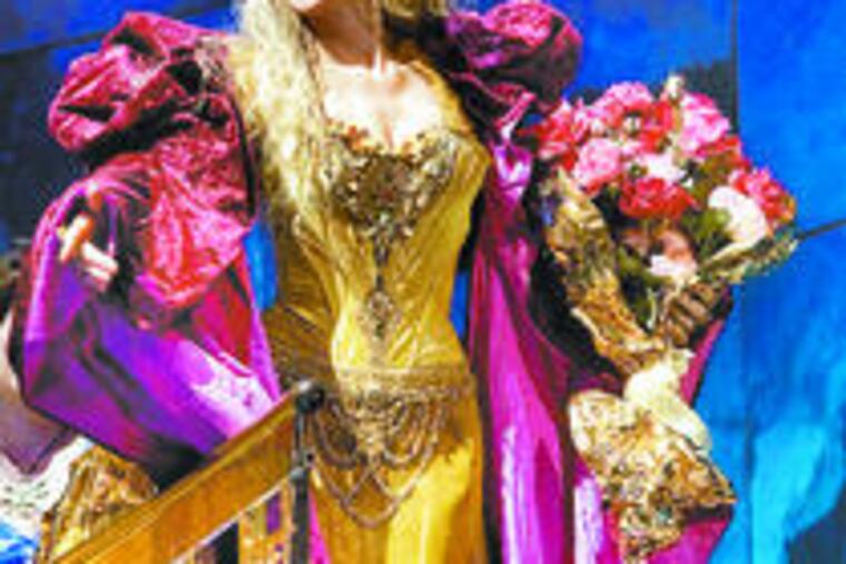 Soprano Renee Fleming, clad in Christian Lacroix gowns, stars in the title role of Jules Massenet's "Thaïs" at the Metropolitan Opera in New York.