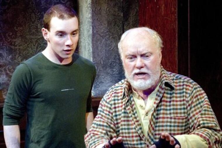 Christopher Imbrosciano plays The Boy and Michael Toner is Knacker in "Rock Doves," set in the slums of Belfast.