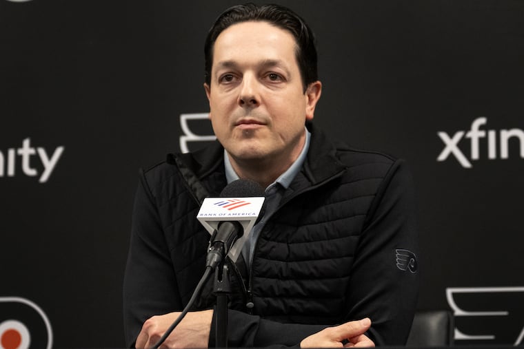 Flyers GM Danny Brière said that despite being just six points out of a playoff spot at the time, the team thought it was most prudent to take the long-term approach to the trade deadline.