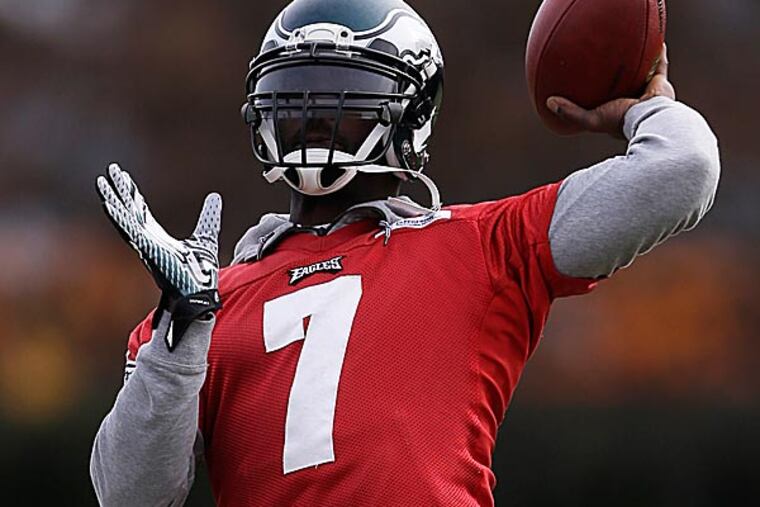 Eagles quarterback Michael Vick. (Matt Rourke/AP)
