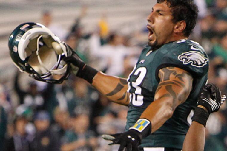 "During the game there was a good section of fans chanting some of the most vile things I've ever heard - not just at a football game, but in life in general," Jason Babin said. (David Maialetti/Staff file photo)