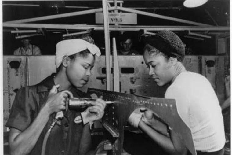Black women, sometimes known as "Black Rosies," worked in the defense industries during World War II.