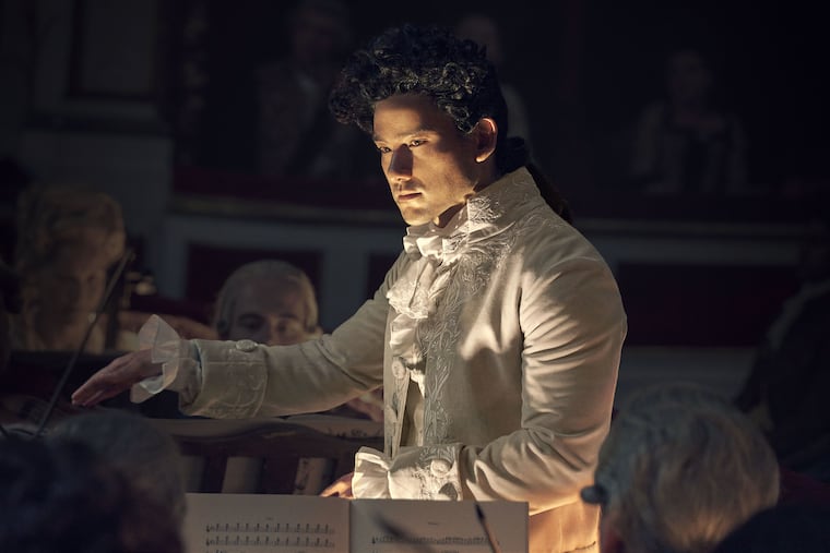 Will Sharpe as Mozart in 'Amadeus," the miniseries on Starz.