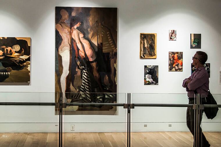 The 114th Annual Student Exhibition opening reception at the Pennsylvania Academy of the Fine Arts in May 2015.