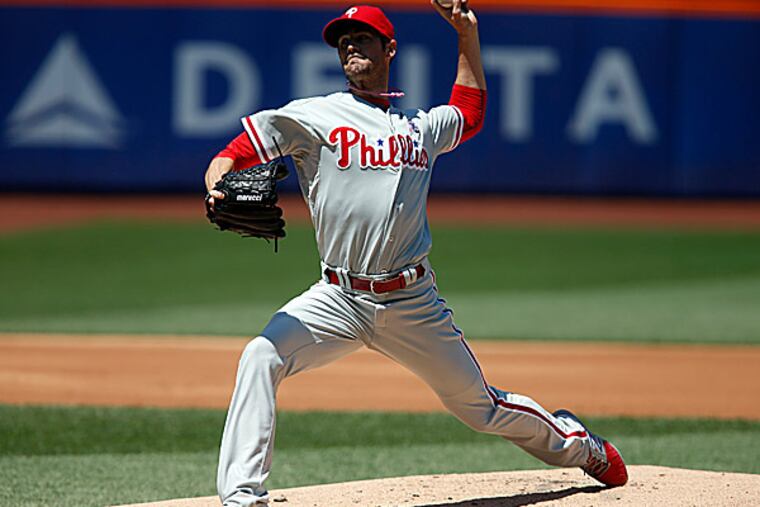 Phillies starting pitcher Cole Hamels. (Jason DeCrow/AP)