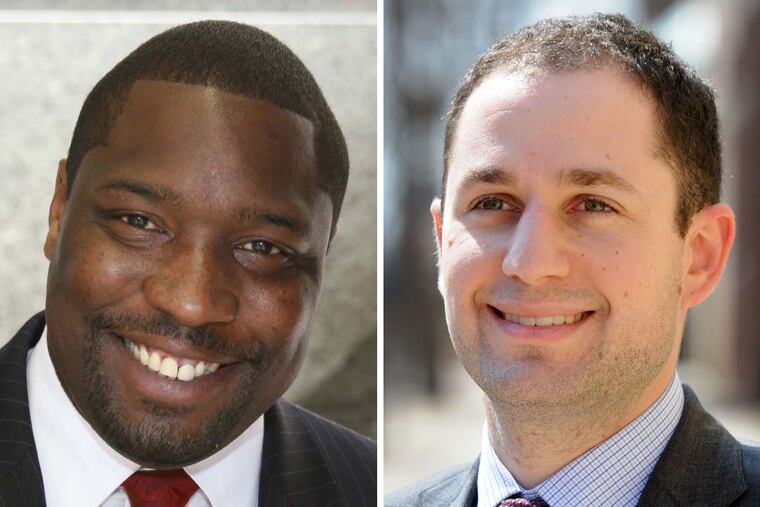 Kenyatta Johnson (left) and Ori Feibush.