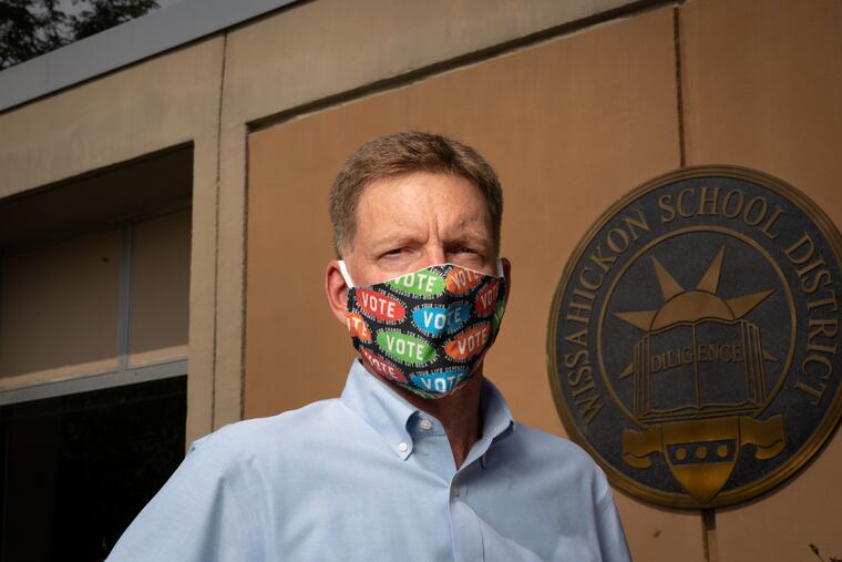 James Crisfield, Wissahickon School District Superintendent of Schools, shown here outside the administrative office in Ambler in September.