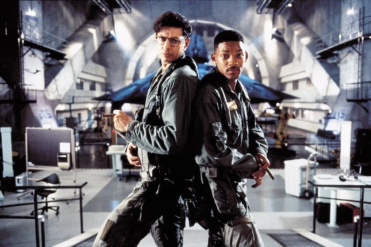 Jeff Goldblum and Will Smith in the movie "Independence Day."