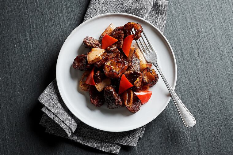 Black pepper beef from Buddakan.