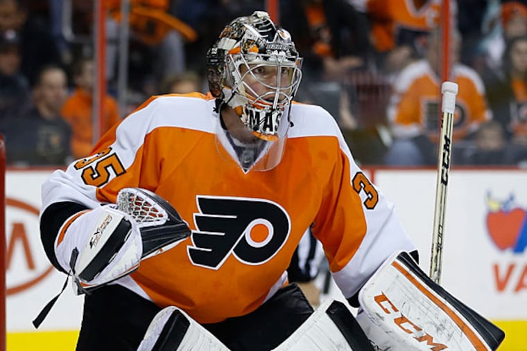 Flyers goalie Steve Mason. (Matt Slocum/AP file)