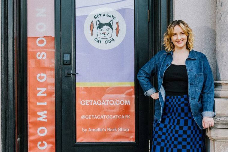 Jackie Starker, owner of Amelie's Bark Shop, is opening Get A Gato Cat Cafe at 638 Christian St.