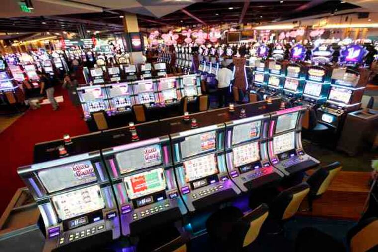 Shown is an interior view of the gaming floor at the SugarHouse Casino, Philadelphia's only casino so-far. It opened on for Sept. 23, 2010. (AP Photo/Matt Rourke)