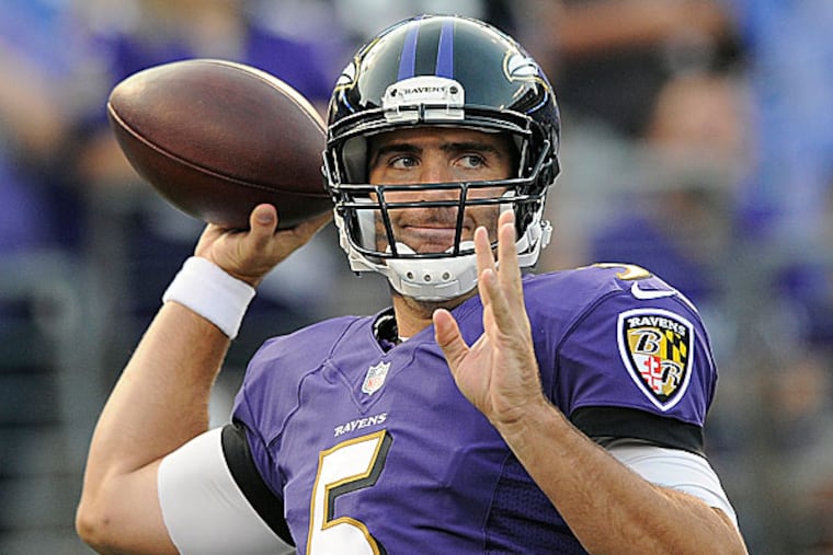 Ravens quarterback Joe Flacco. (Nick Wass/AP)