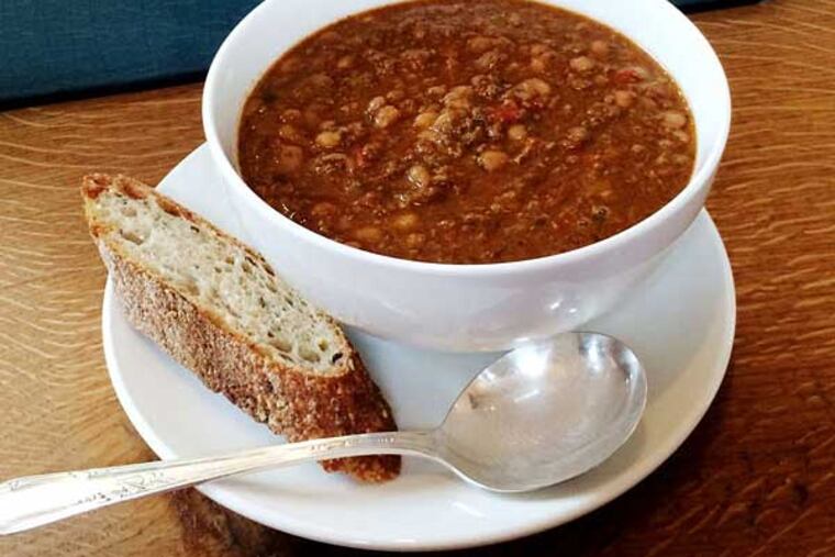 Turkey and white bean chili at Good Spoon Soupery.